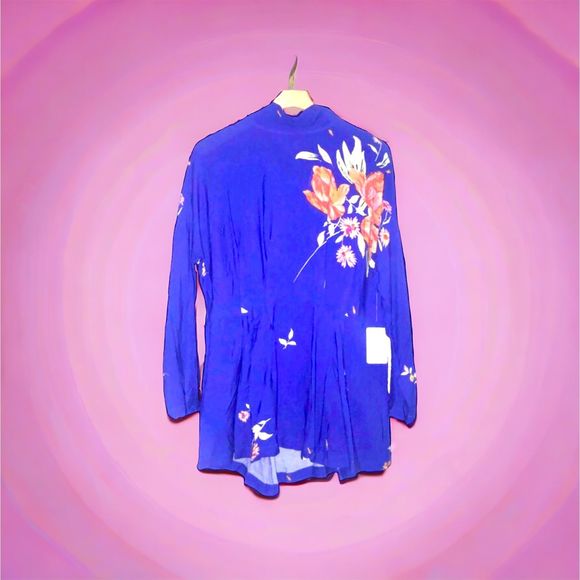 Free People Gemma Mock Neck Open Back Tunic Dress Sz M NWT !! - Picture 2 of 5